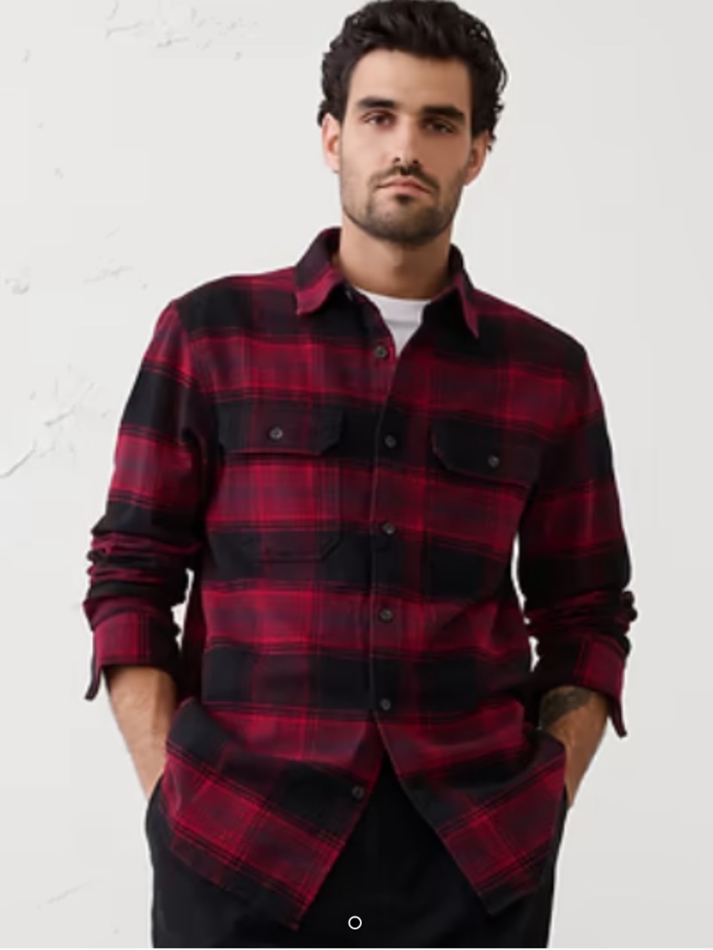 Banana Republic STANDARD-FIT HEAVYWEIGHT FLANNEL‎ SHIRT sm